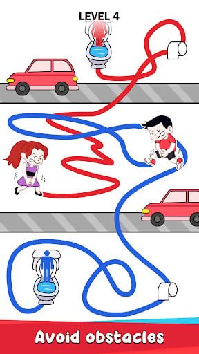 Toilet Rush Race: Draw Puzzle